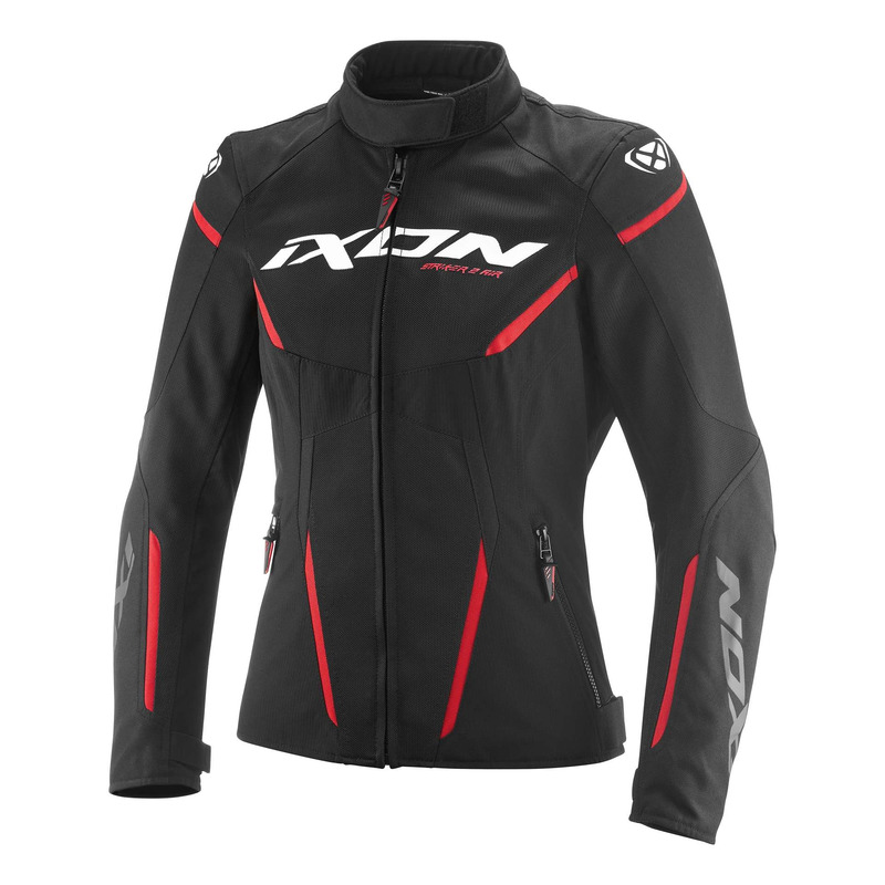 Blouson textile femme Ixon Striker 2 Air WP Lady noir/rouge