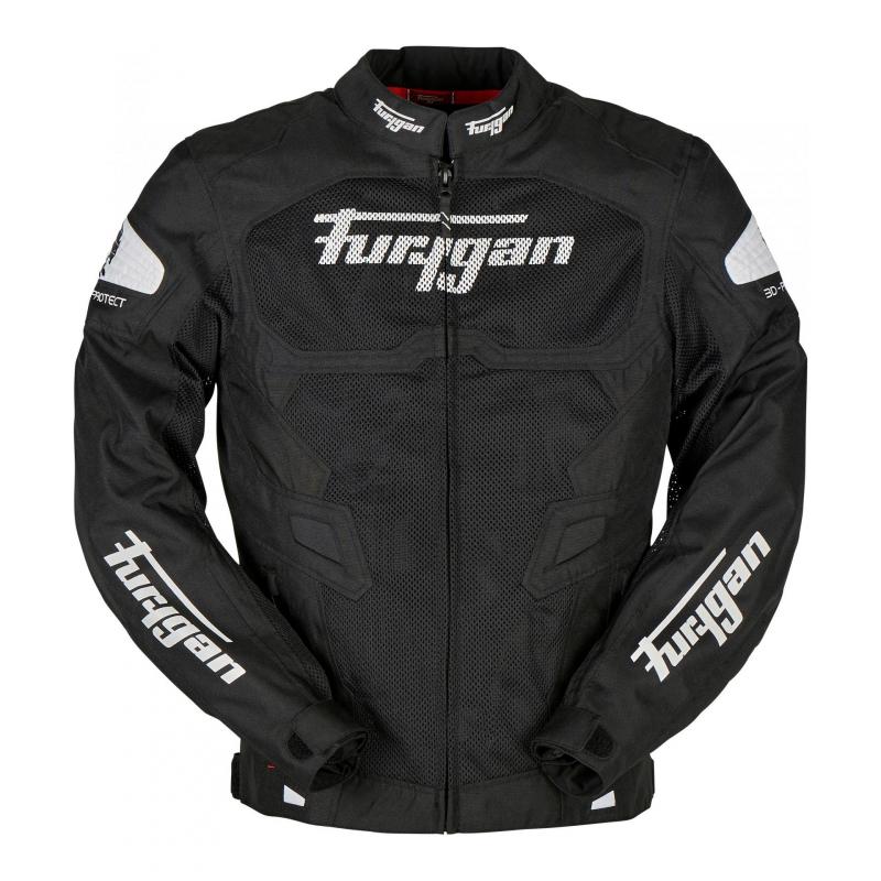 Blouson textile Furygan Atom Vented noir/blanc- S