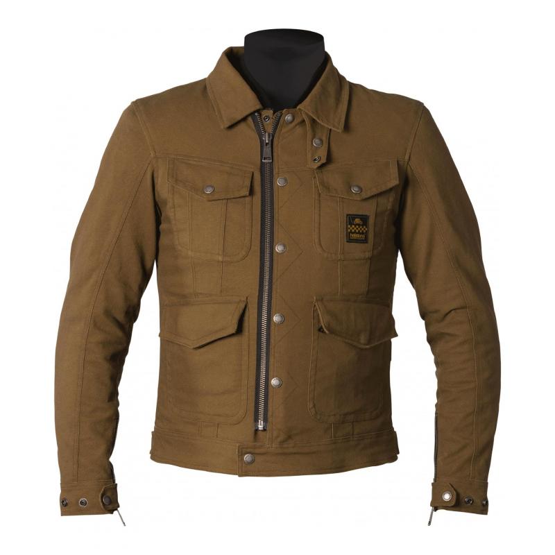 Blouson textile Helstons Yard Coton/Armalith kaki- S