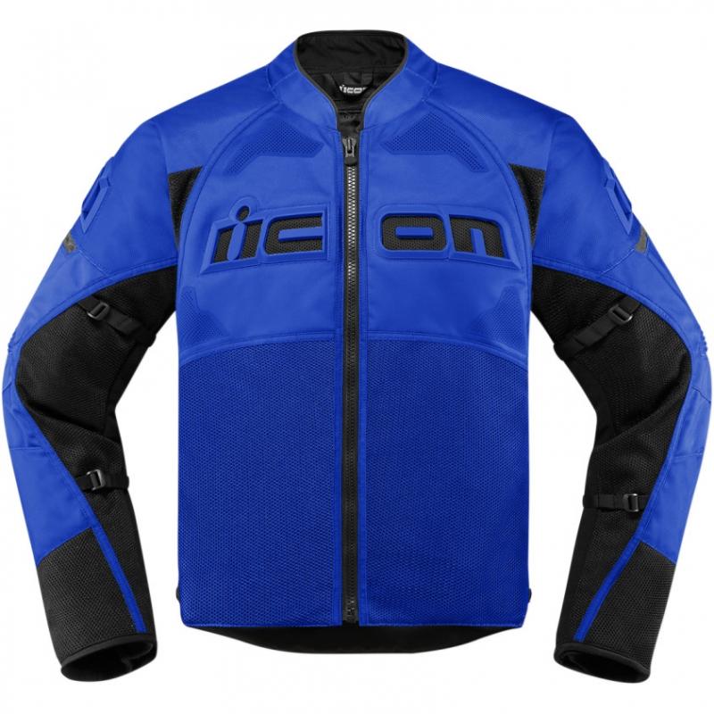 Blouson textile Icon Contra 2 bleu- S