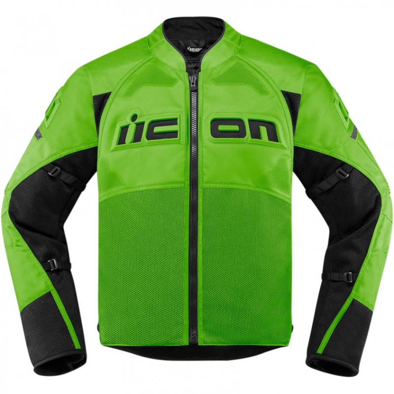 Blouson textile Icon Contra 2 vert- S