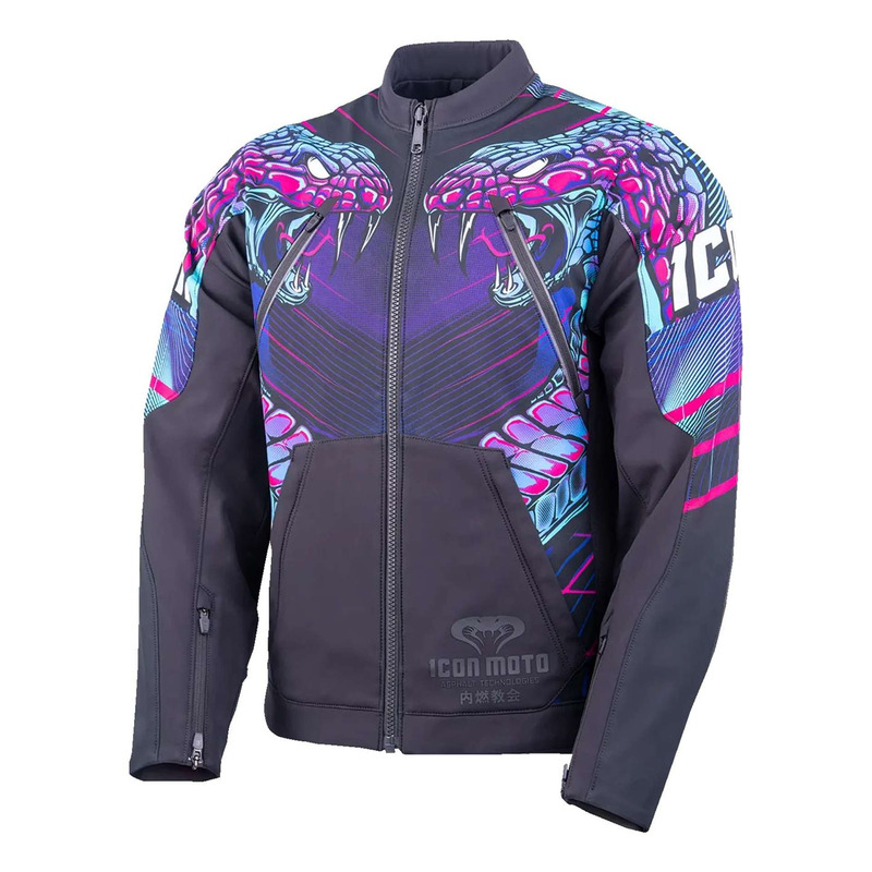 Blouson textile Icon Merc3™ Lazer Cobra™