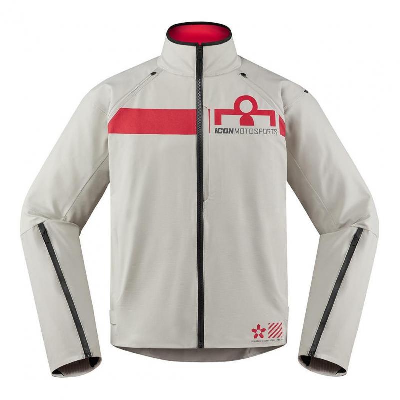 Blouson textile Icon Tarmac 2 gris- 3XL