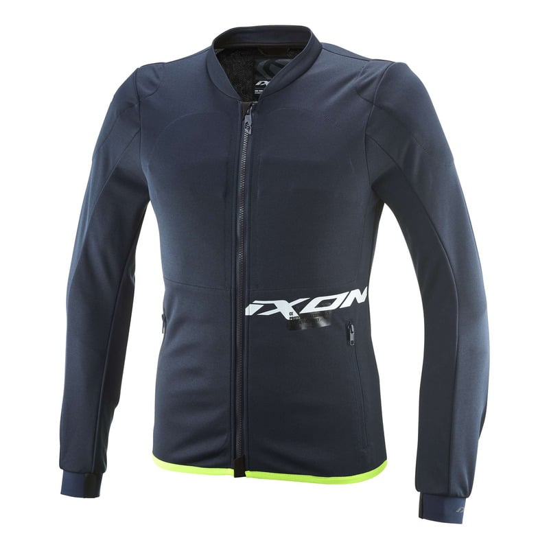 Blouson textile Ixon Arma navy/blanc/jaune vif