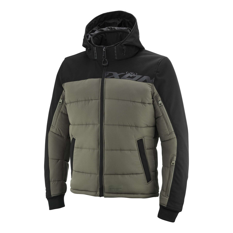 Blouson textile Ixon Aspen noir/kaki