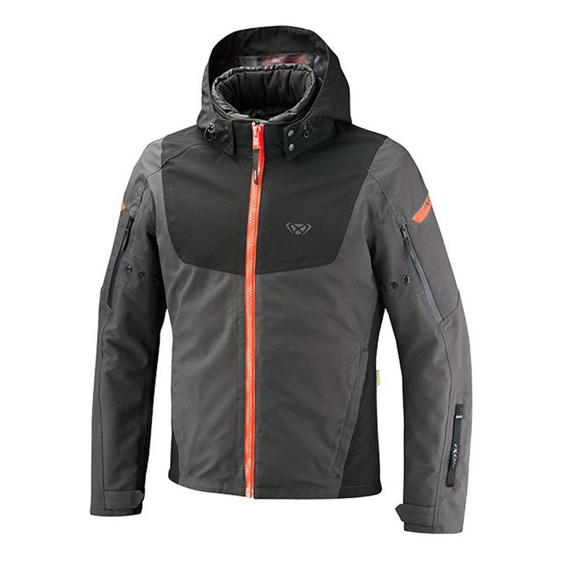 Blouson textile Ixon Burning anthracite/noir/rouge vif