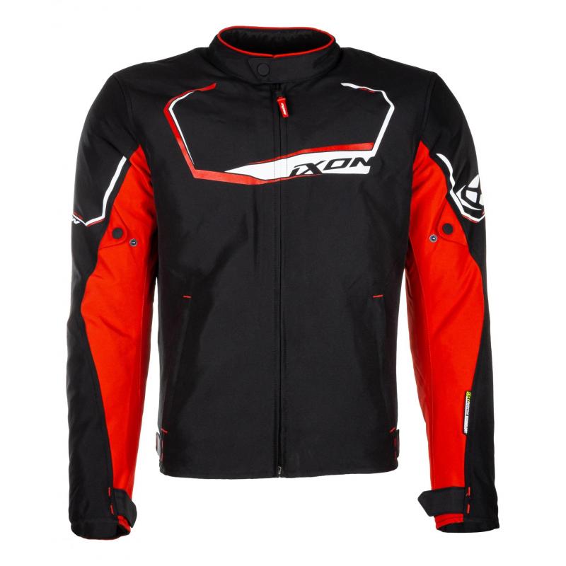 Blouson textile Ixon Challenge noir/rouge- S