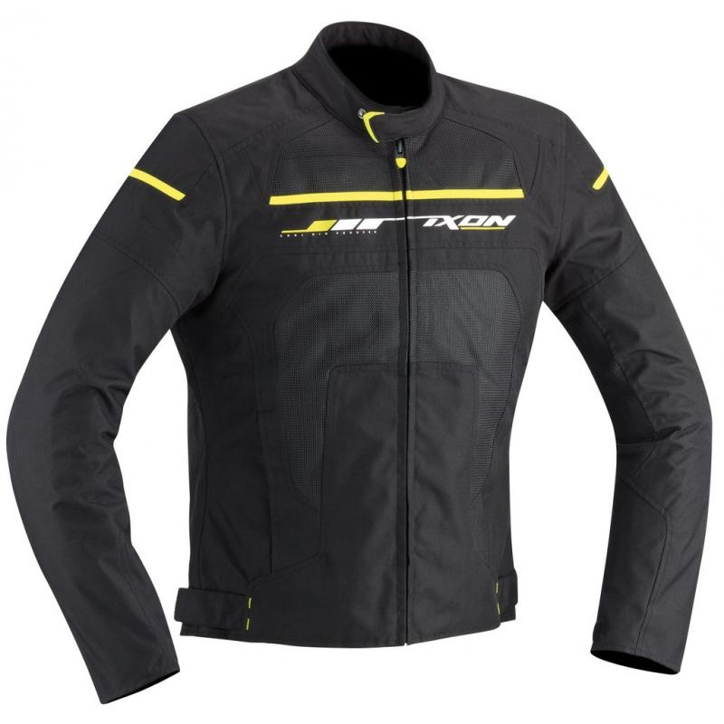 Blouson textile Ixon HELIOS noir/jaune vif- L