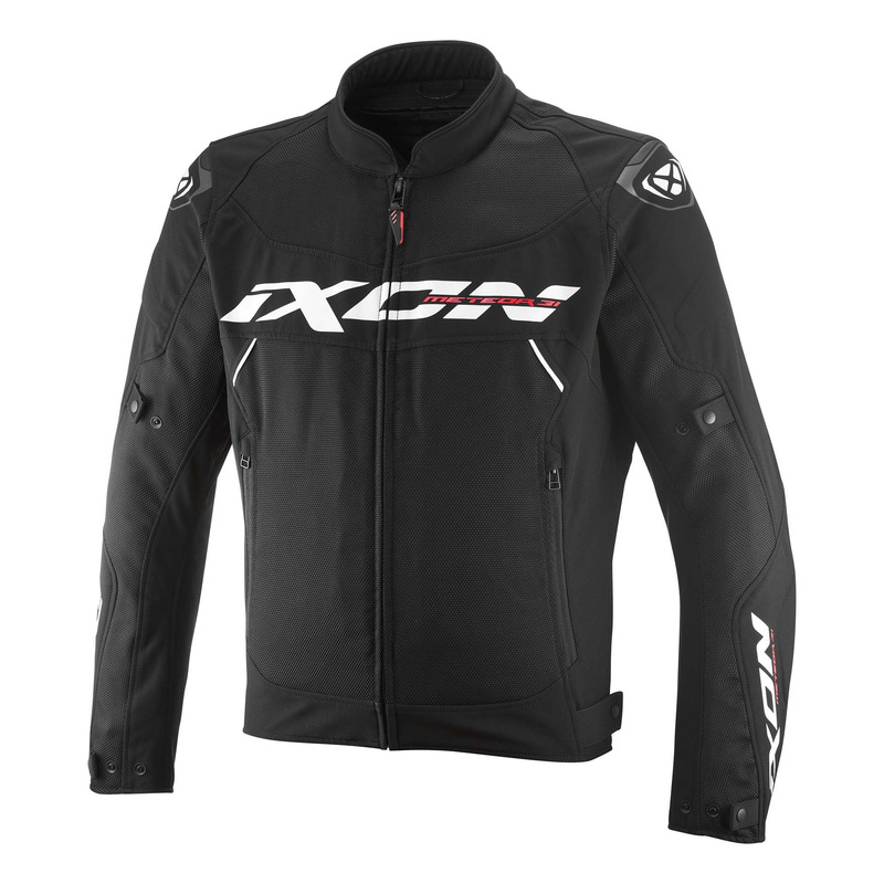 Blouson textile Ixon Meteor 31 noir/blanc