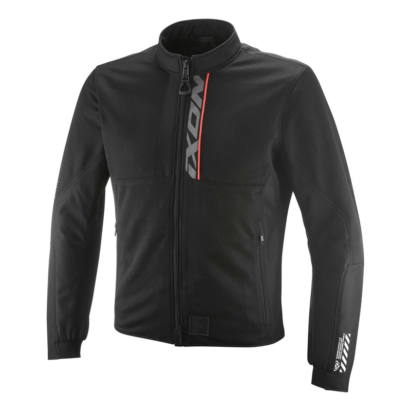 Blouson textile Ixon Ostro noir/rouge vif
