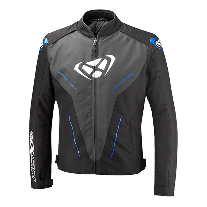 Blouson textile Ixon Prodigy noir/anthracite/bleu