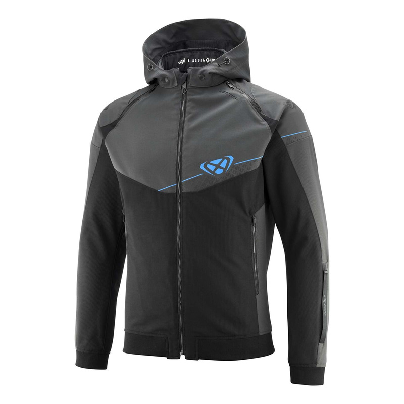 Blouson textile Ixon Section black/anthracite/blue