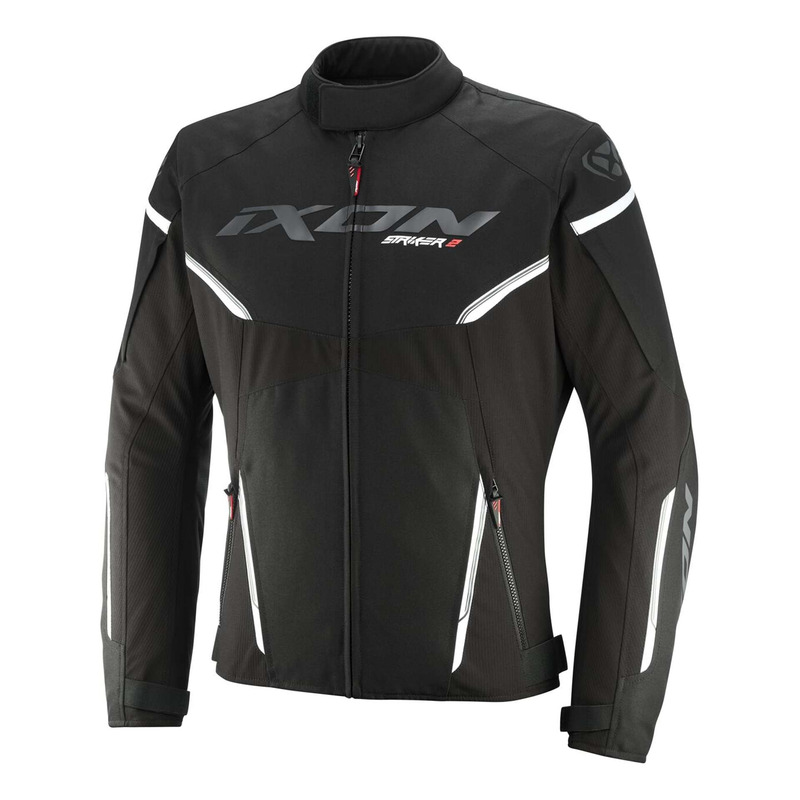 Blouson textile Ixon Striker 2 black/white- L