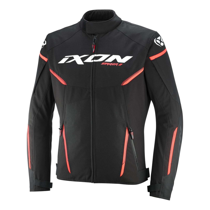 Blouson textile Ixon Striker 2 black/white/red- XL