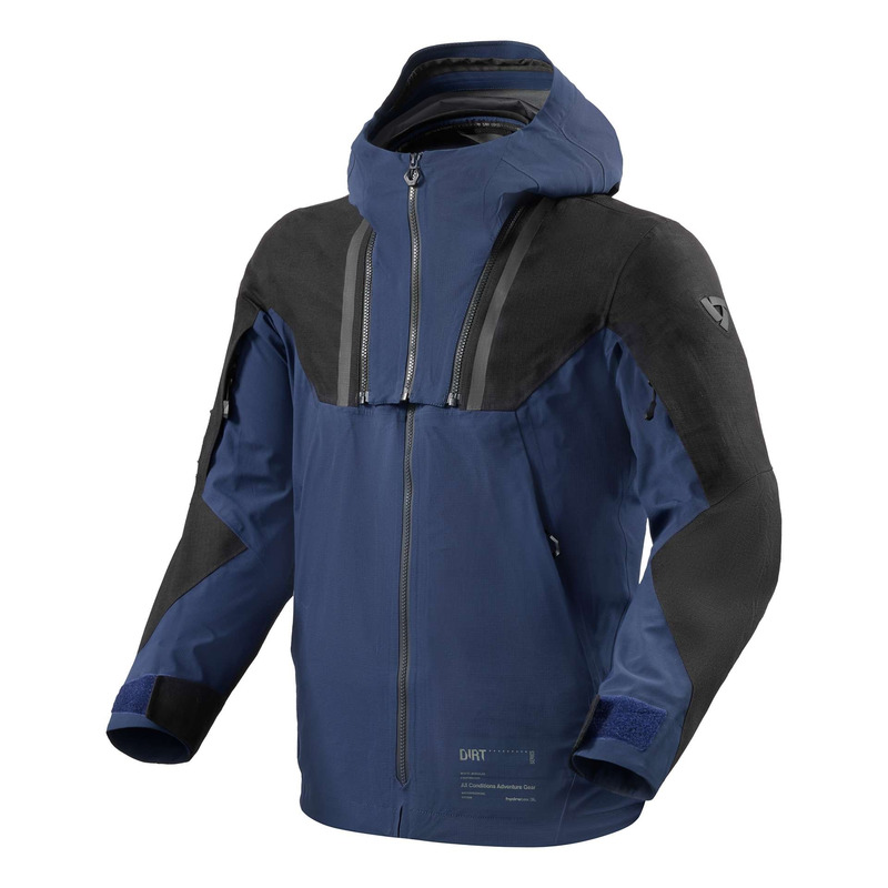 Blouson textile Rev’It Component 3 H2O noir/dark bleu