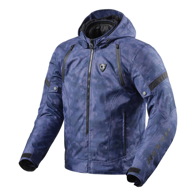 Blouson textile Rev’It Flare 3 H2O camo/blue