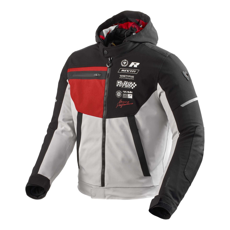Blouson textile Rev’It Haste H2O black/red