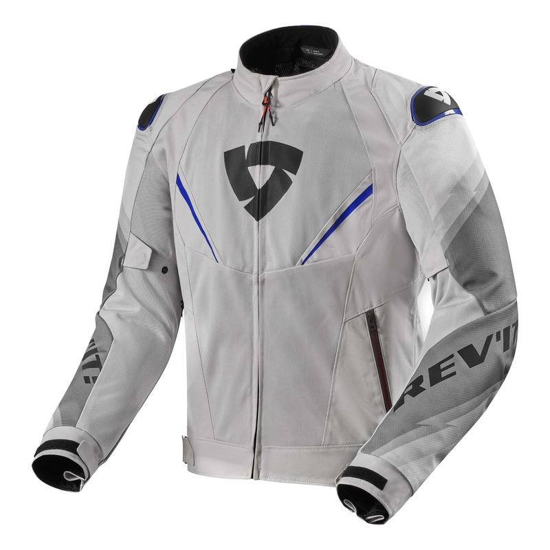 Blouson textile Rev’It Quantum 3 Air silver/blue