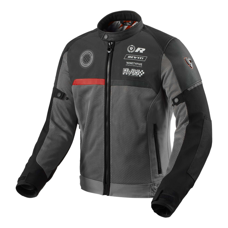 Blouson textile Rev’It Swiftblade black/red