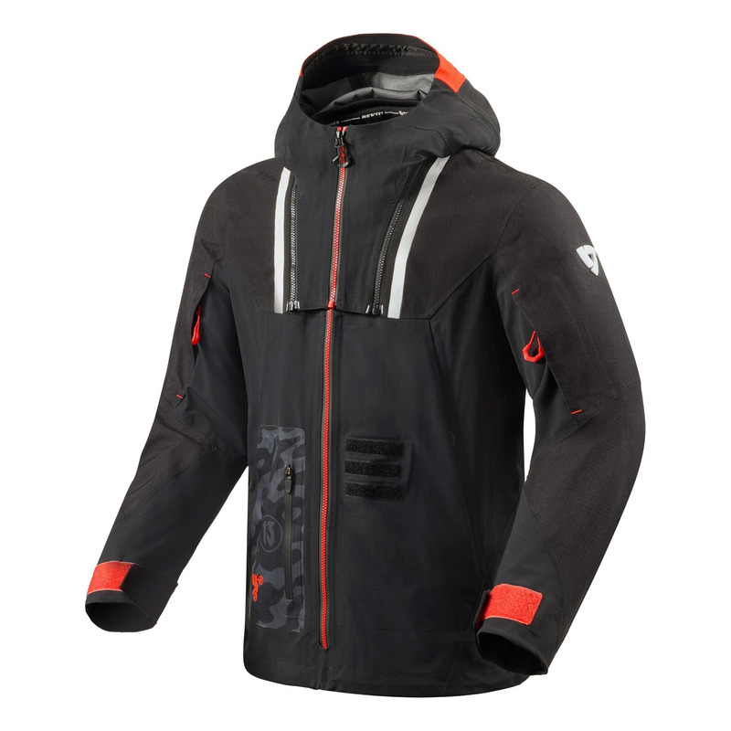 Blouson textile Rev’It Vision H2O noir/rouge