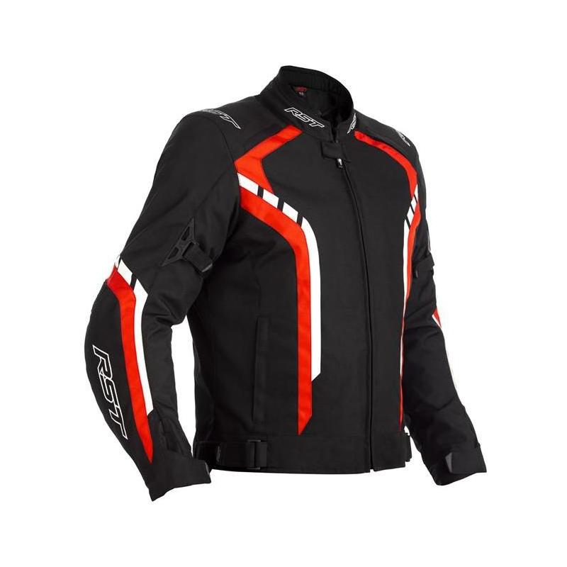 Blouson textile RST Axis noir/rouge- S