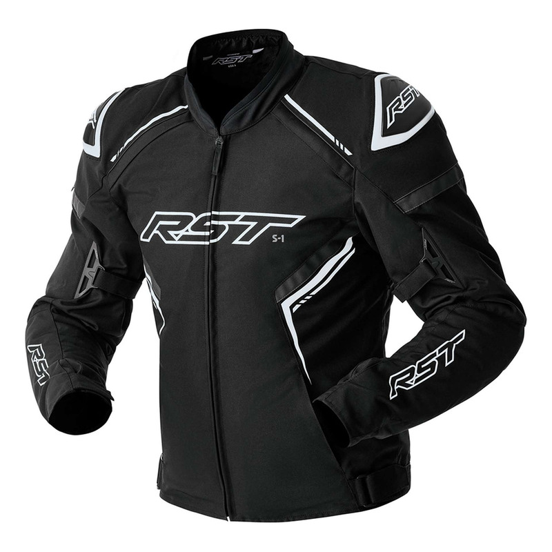 Blouson textile RST S1 D3O noir/blanc