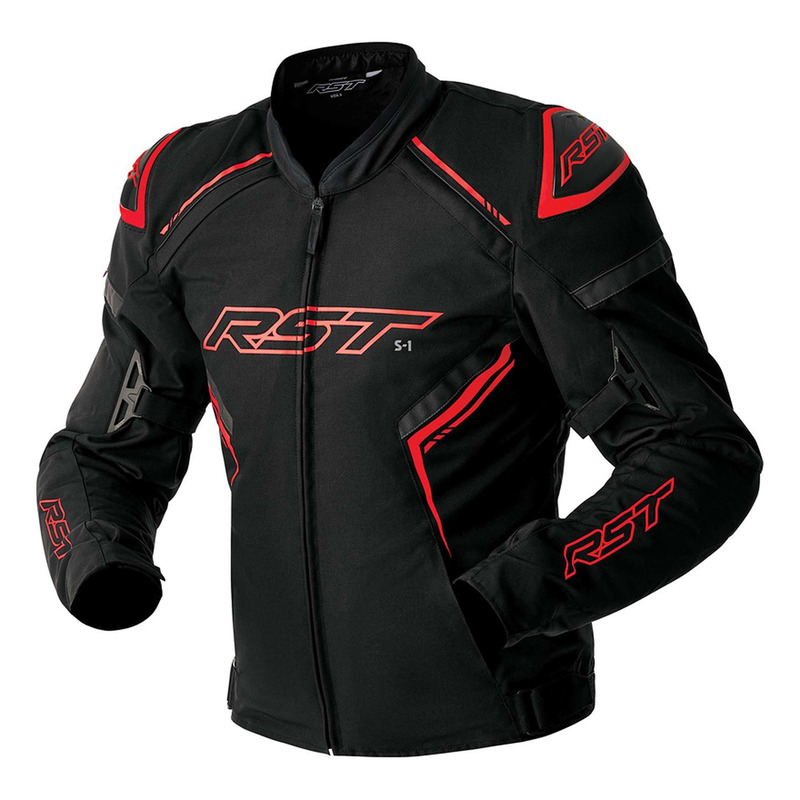 Blouson textile RST S1 D3O noir/rouge