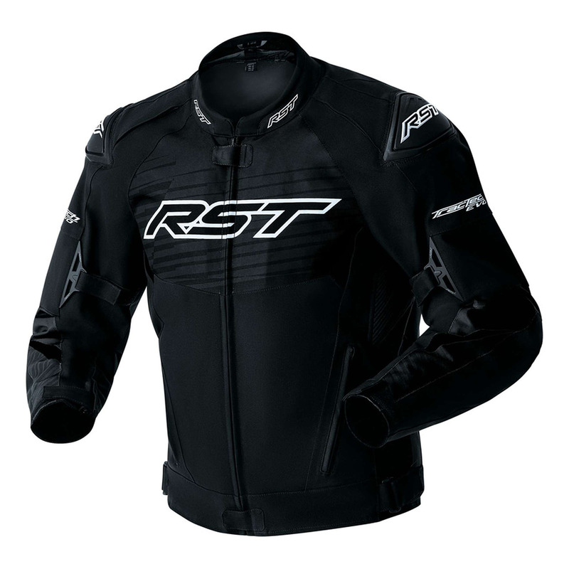 Blouson textile RST Tractech Evo D3O noir/blanc