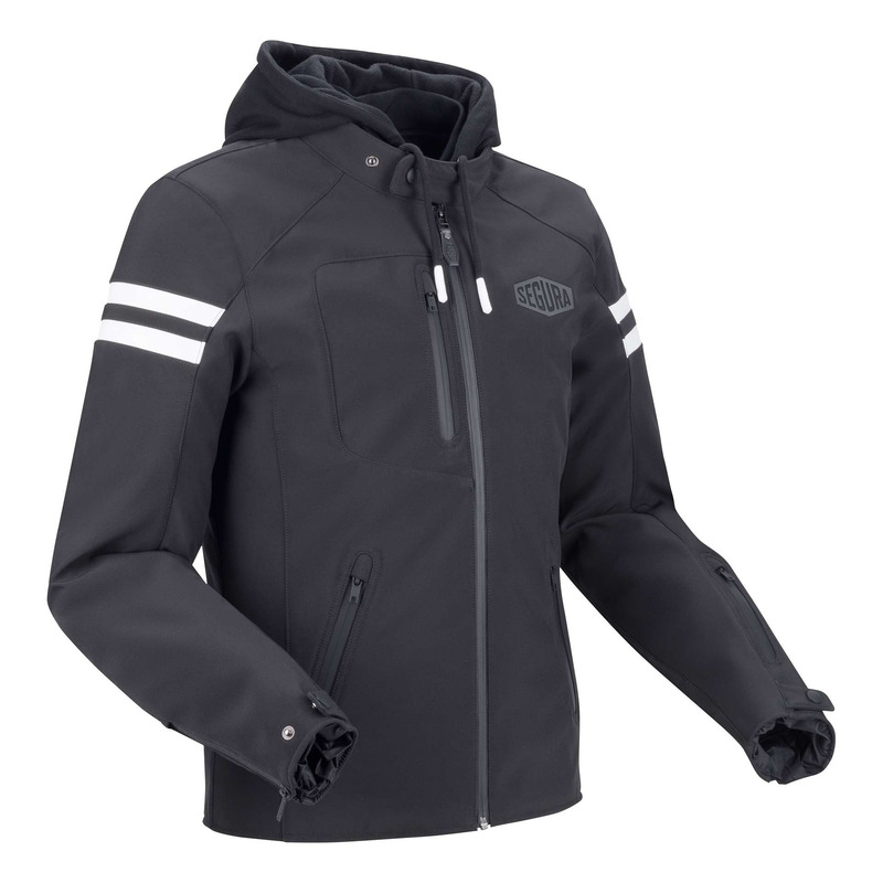 Blouson textile Segura Ritchy noir/blanc
