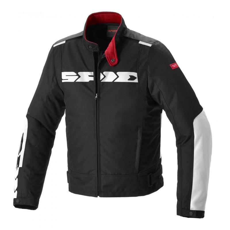 Blouson textile Spidi Solar H2OUT noir/blanc- S