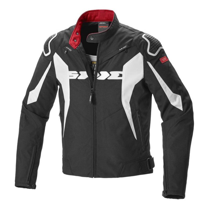 Blouson textile Spidi Sport Warrior Tex noir/blanc- S