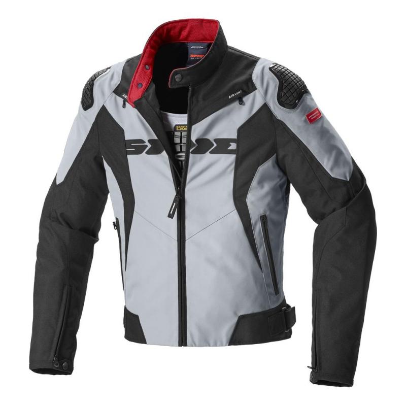 Blouson textile Spidi Sport Warrior Tex noir/gris- S