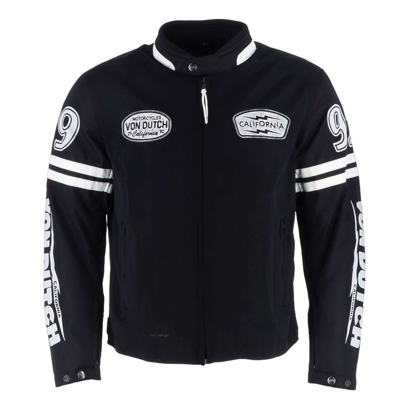 Blouson textile Von Dutch x Helstons California Men Air Mesh noir/blanc