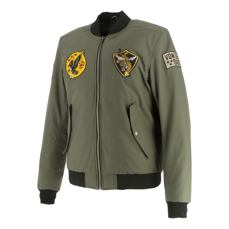 Blouson textile Von Dutch x Helstons Fight kaki