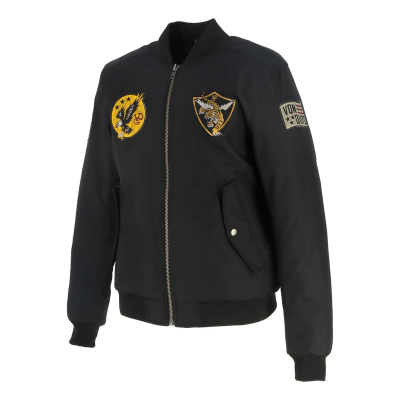 Blouson textile Von Dutch x Helstons Fight noir
