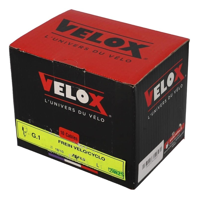 Boîte de 10 câble de frein Velox brun 18/10e 2.25m