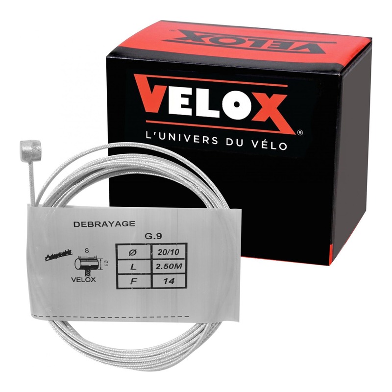 Boîte de 10 câbles d'embrayage Velox G.9 8x9mm Ø 20/10 2,50m