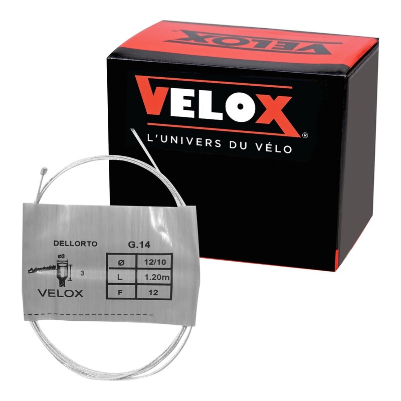 Boîte de 25 câbles d’accélérateur Velox G.14 3x3mm Ø 12/10 1.20