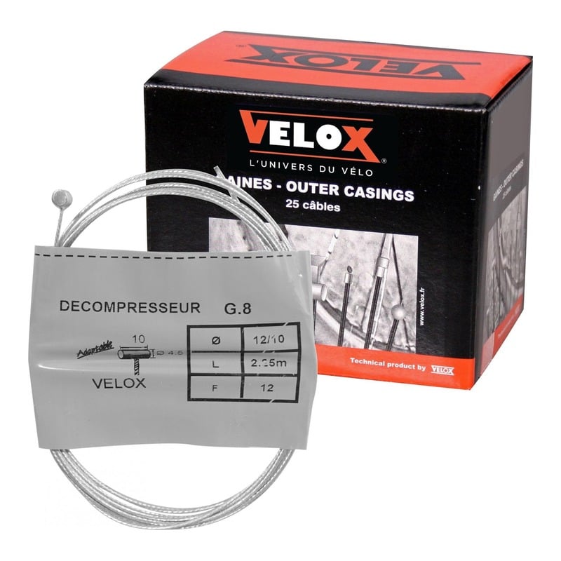 Boîte de 25 câbles de décompresseur Velox G.8 5x6mm Ø 12/10 2,25m