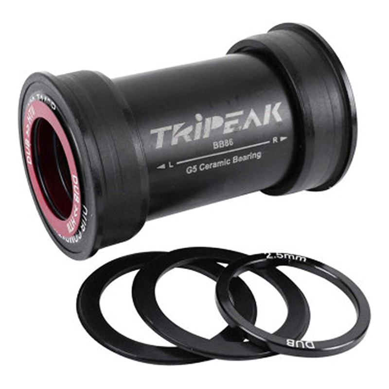 Boîtier de pédalier Tripeak PRESSFIT 86/92 mm 3-in-1 G5 céramique - Hollowtech II/DUB/Rotor 3D+