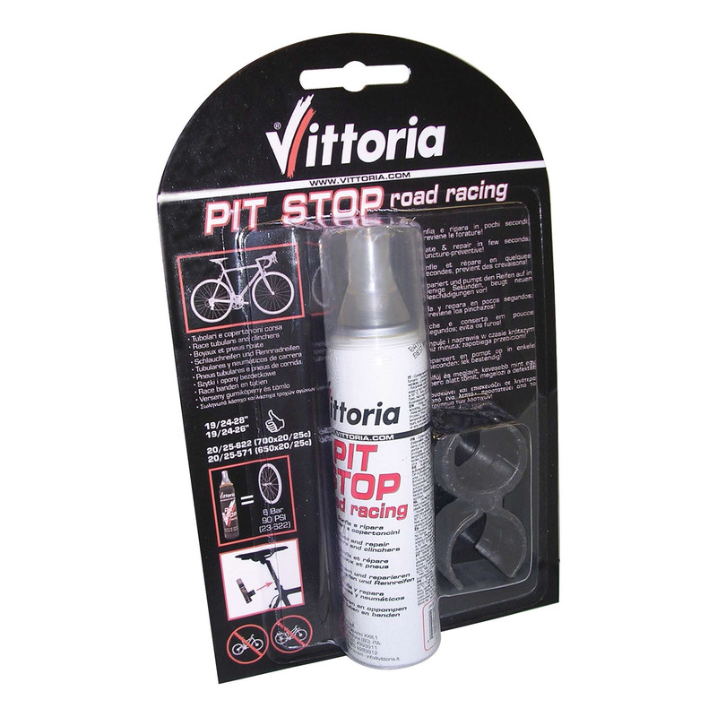 Bombe anti-crevaison Vittoria Pit Stop 75ml avec clips