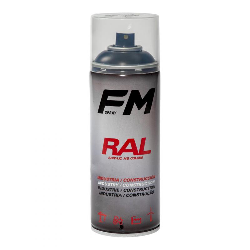 Bombe de peinture FM Spray Pro noir satiné 400ml