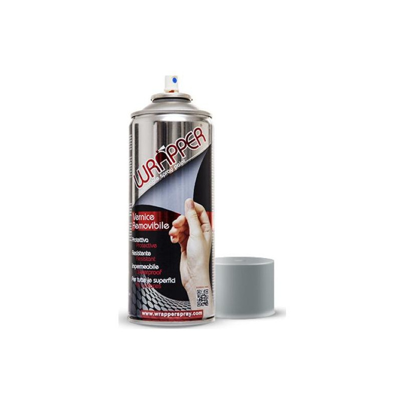 Bombe de peinture gris argenté élastomère WrapperSpray de 400ml