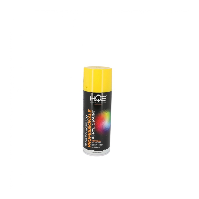 Bombe de peinture HQS jaune colza ral 1021 400ml