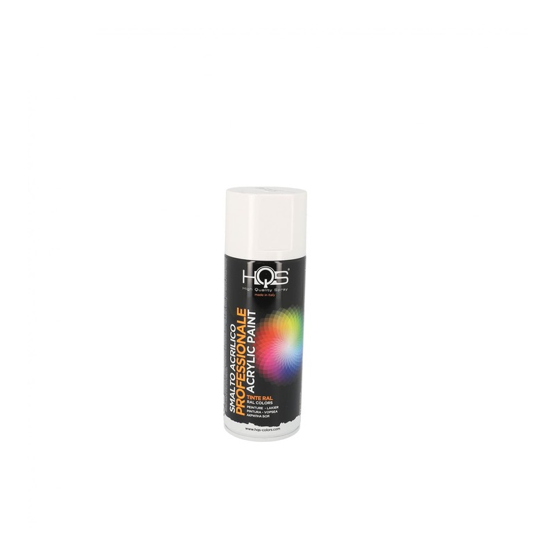 Bombe de peinture HQS spéciale carrosserie blanc brillant 400ml