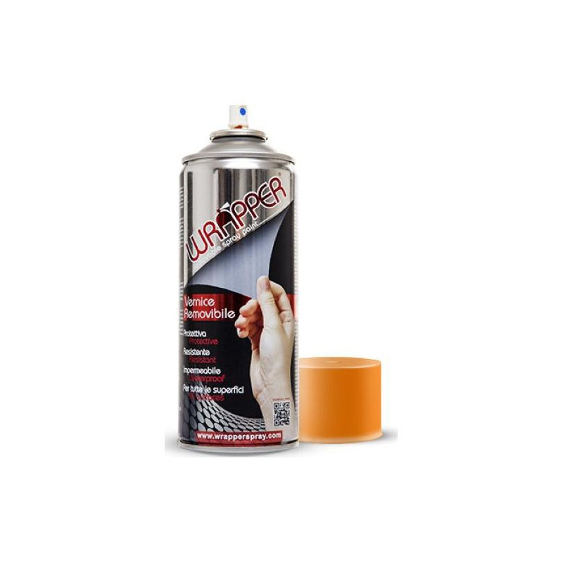 Bombe de peinture orange fluo élastomère WrapperSpray de 400ml