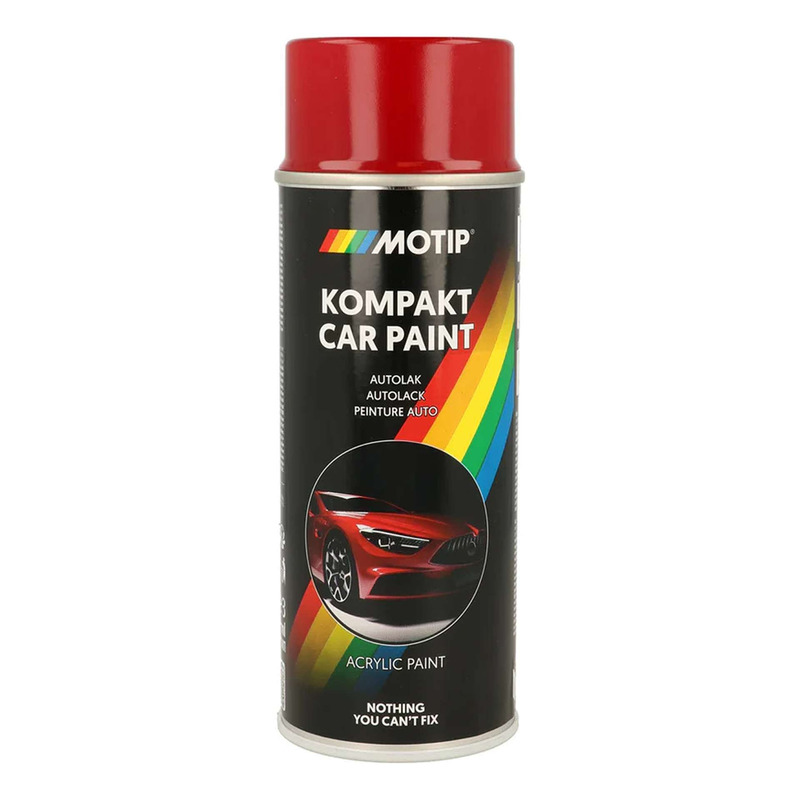 Bombe peinture Motip Kompact acrylique 41196 rouge métallisé brillant 400 ml