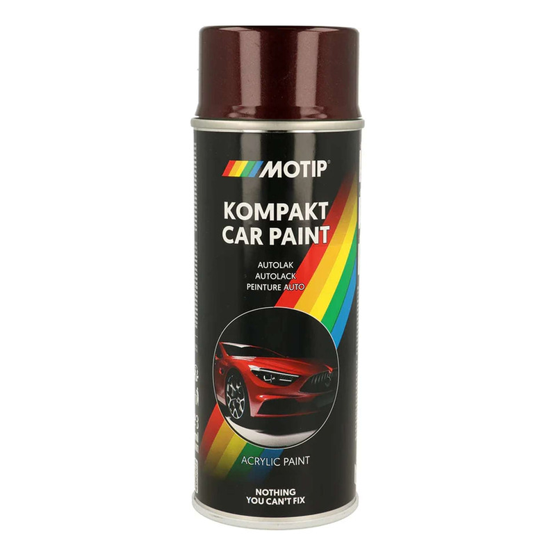 Bombe peinture Motip Kompact acrylique 51449 rouge métallisé 400ml