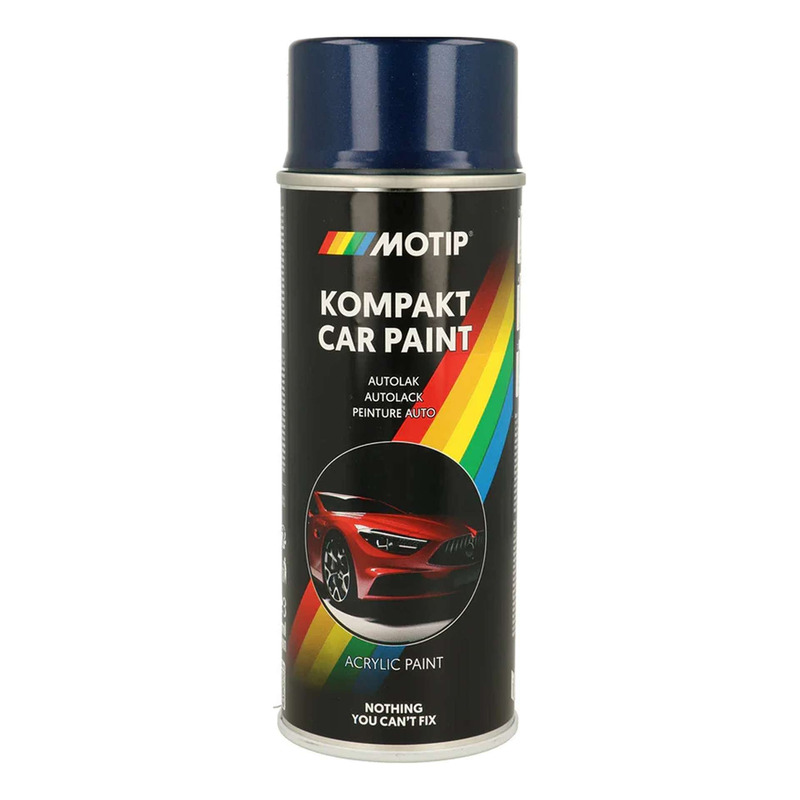 Bombe peinture Motip Kompact acrylique 53924 bleu métallisé 400ml