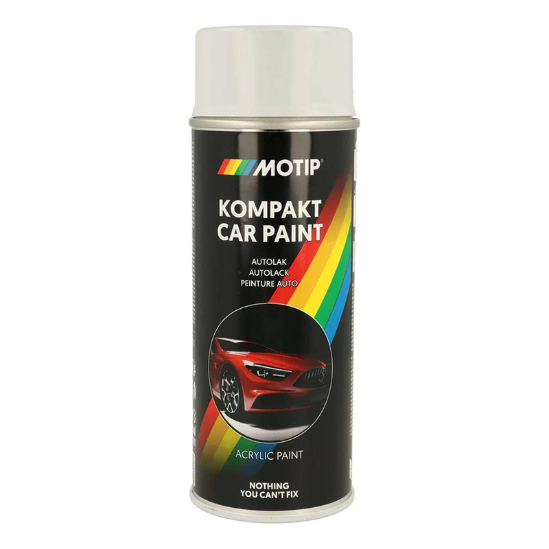 Bombe peinture Motip Kompact acrylique 55268 blanc métallisé 400ml